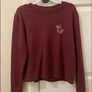 reddish long sleeve